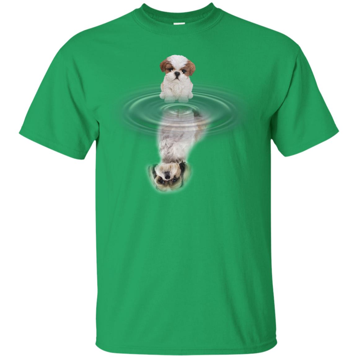 Little Shih Tzus And Big Shadow Shirt Irish Green