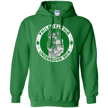 Dog Lover T-shirt Philadelphia Underdogs 2018 Distressed Irish Green