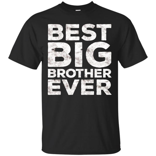 Best Big Brother Ever Family T-shirt Black