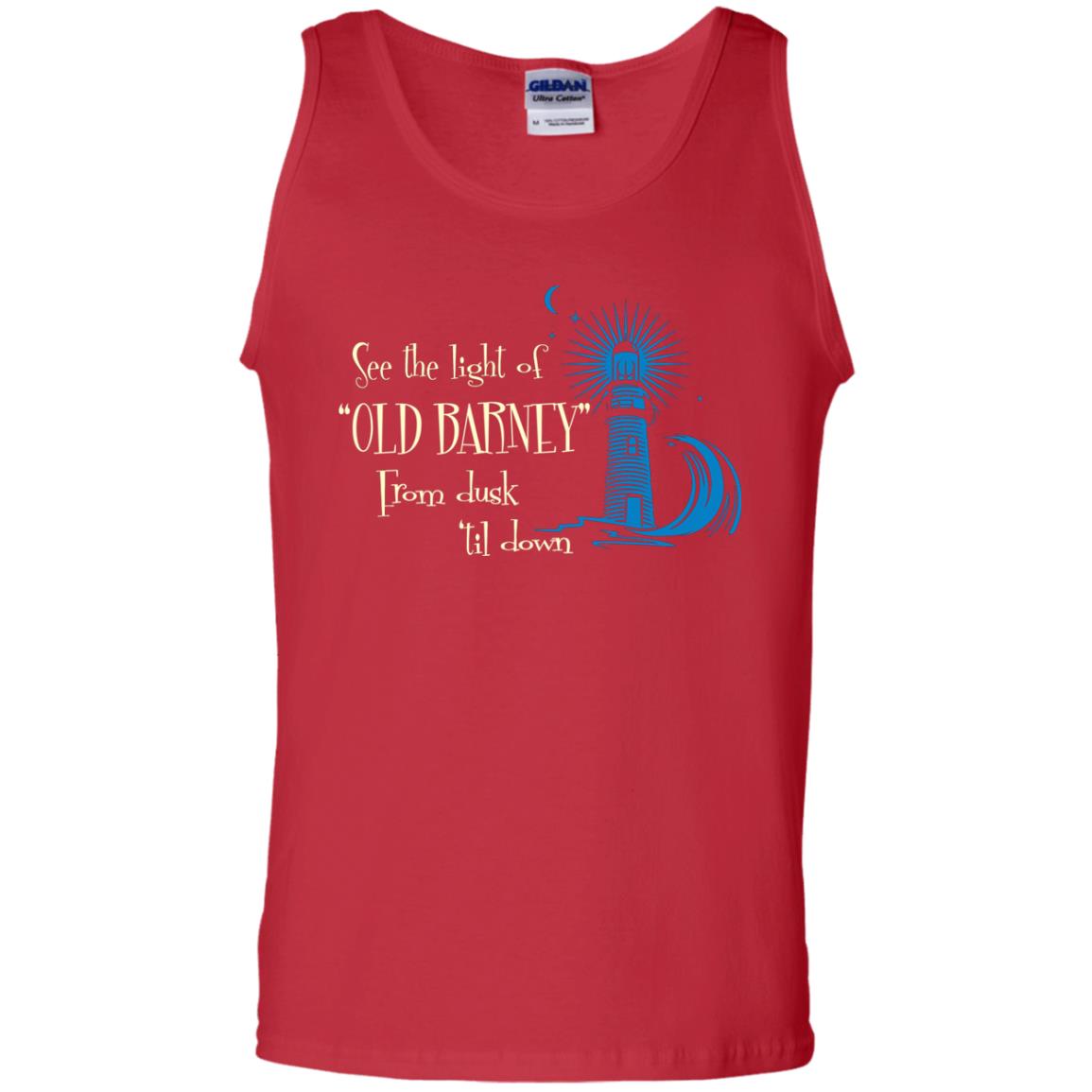 Lighthouse T-shirt See The Light Of Old Barney From Dusk Til Down Red