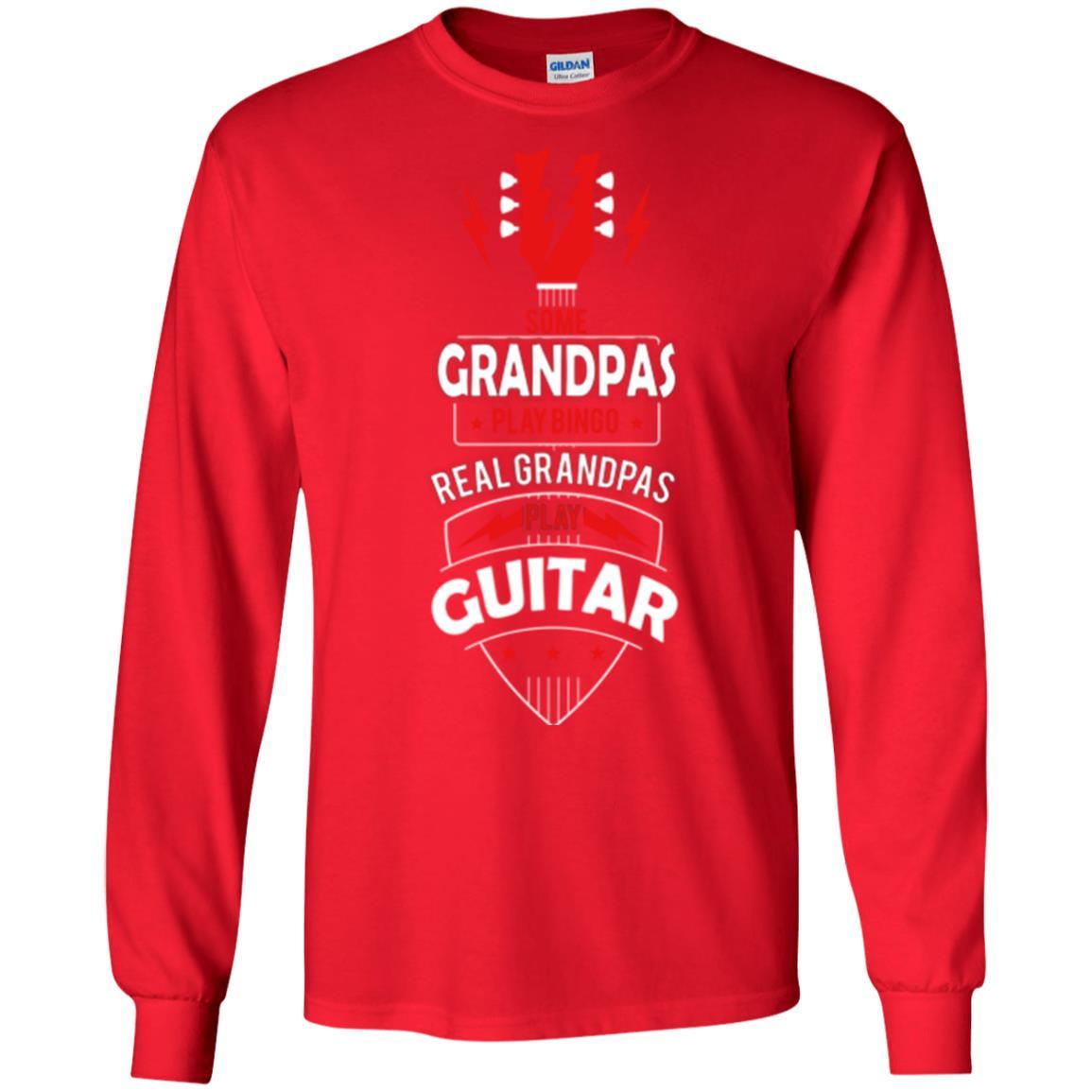 Papa T-shirt Some Grandpas Play Bingo Real Grandpas Play Guitar T-shirt