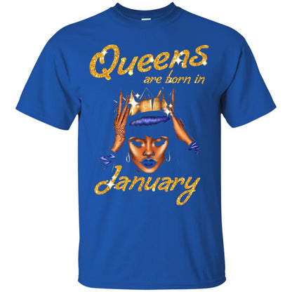 Birthday T-shirt Queens Are Born In January Royal