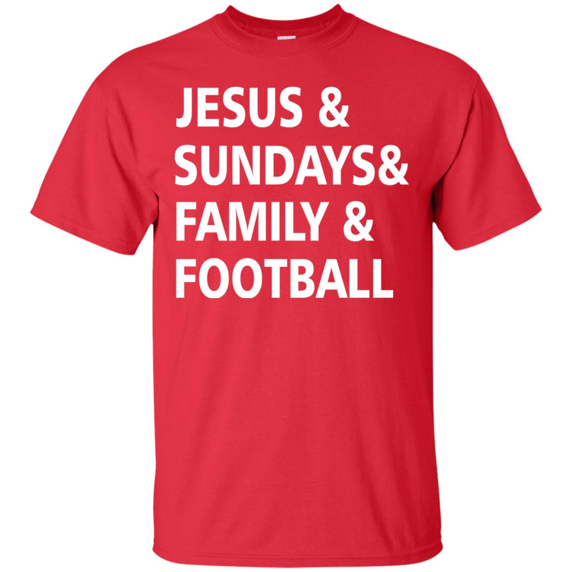 Jesus Sundays Family Football Shirt Red