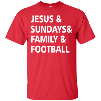 Jesus Sundays Family Football Shirt Red