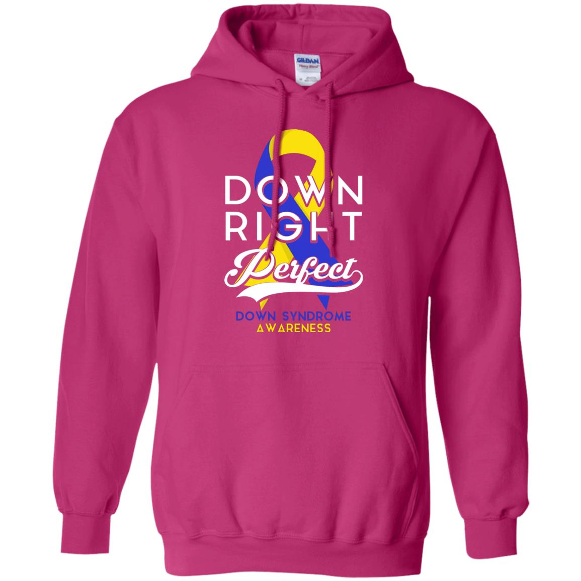 Down Right Perfect Down Syndrome Awareness T-shirt Heliconia