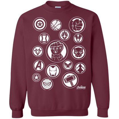 Infinity War Tonal Hero Icon Movie T-shirt Maroon