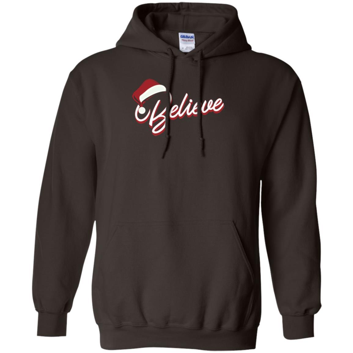 Christmas T-shirt Believe In Santa Claus Dark Chocolate