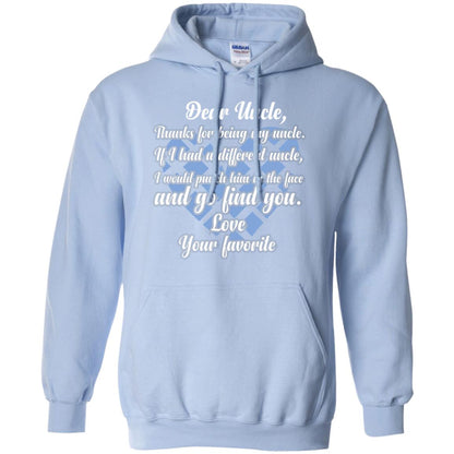 Dear Unclethank For Being My Uncle Family T-shirt Light Blue