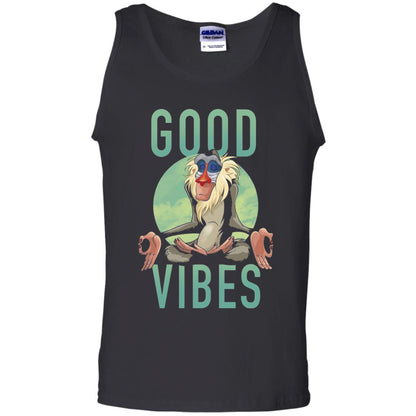 Disney Lion King Rafiki Meditate Good Vibes Graphic T-shirt Black