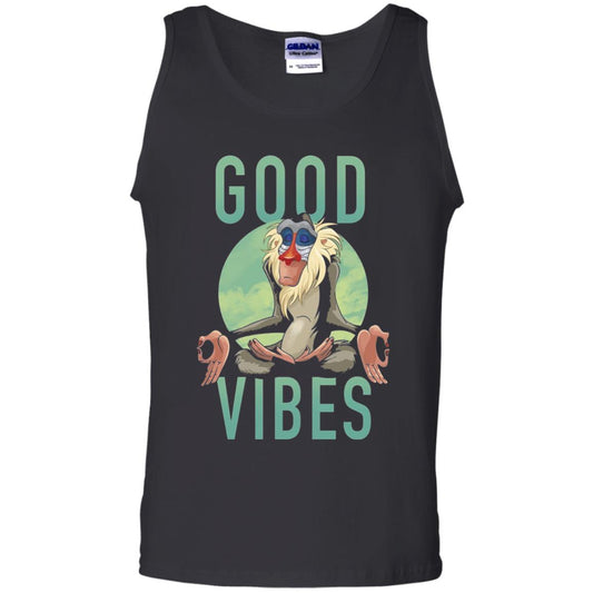 Disney Lion King Rafiki Meditate Good Vibes Graphic T-shirt Black