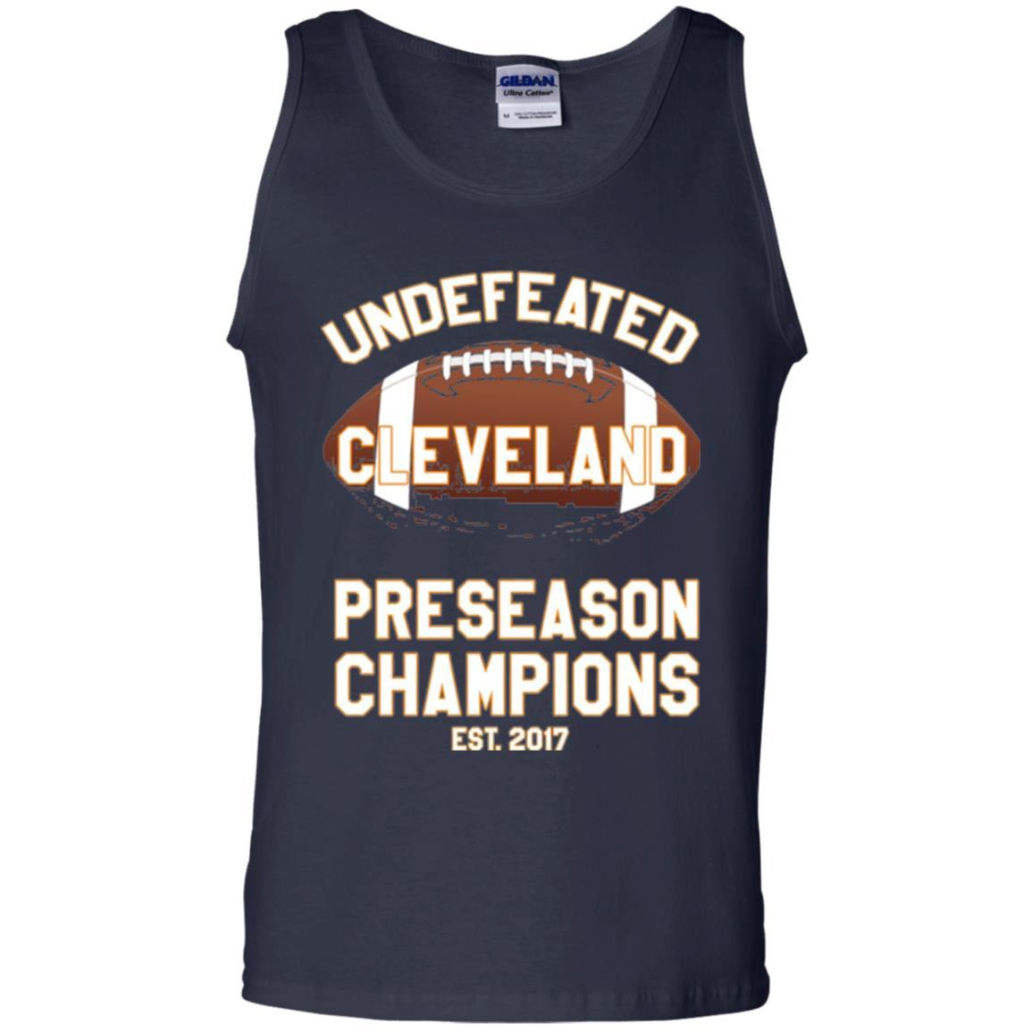 Football T-shirt Cleveland Football Undefeated Preseason Champion Navy