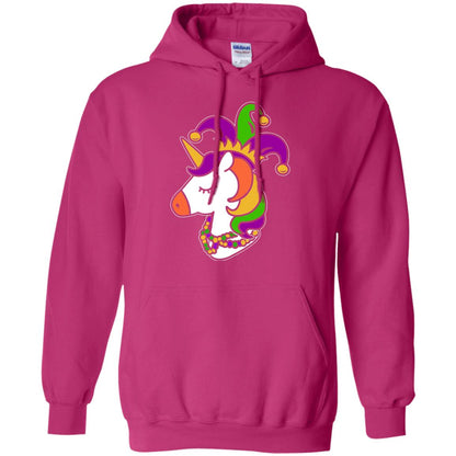 Unicorn Funny Mardi Gras T-shirt Heliconia
