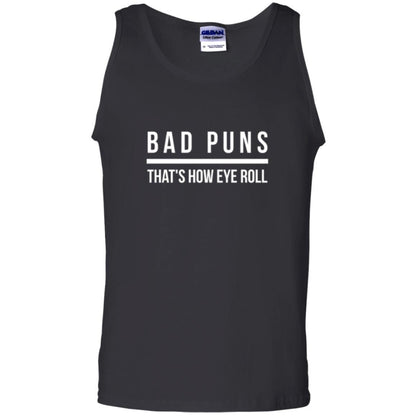 Student T-shirt Bad Puns That's How Eye Roll Black