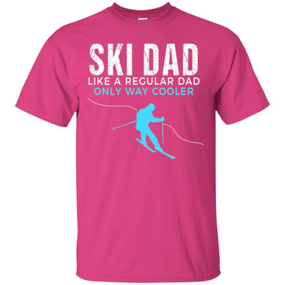 Skier T-shirt Ski Dad Like A Regular Dad Only Way Cooler Heliconia