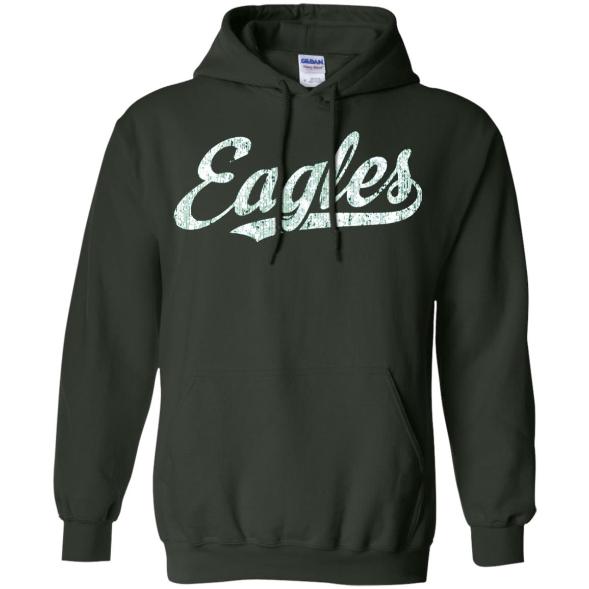 Eagles Mascot T-shirt Vintage Sports Name Forest Green
