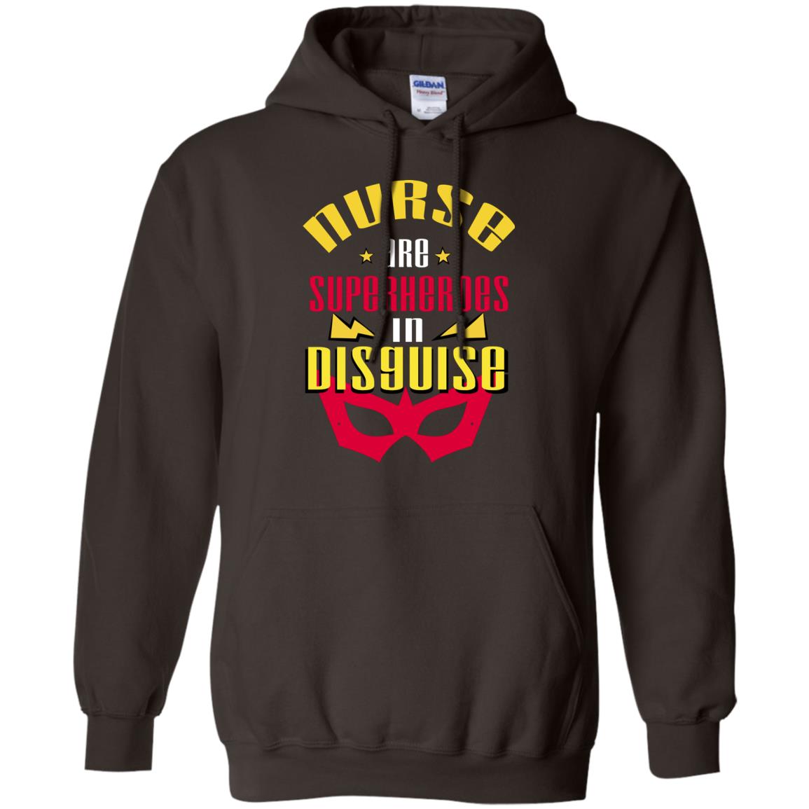 Nurse Are Superheroes In Disguise Movie Fan T-shirt Dark Chocolate