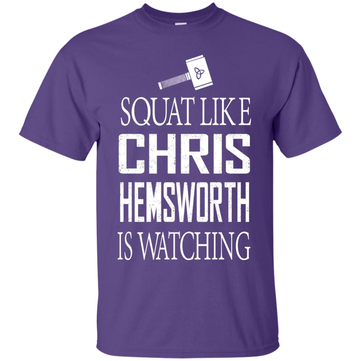 Squat Like Chris Hemsworth Is Watching Shirt Purple