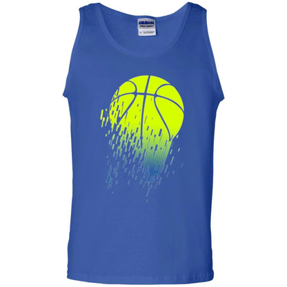 Basketball T-shirt Disintegrating Neon Green Royal