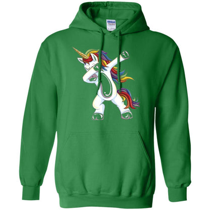 Funny Unicorn T-shirt Dabbing Unicorn T-shirt Irish Green