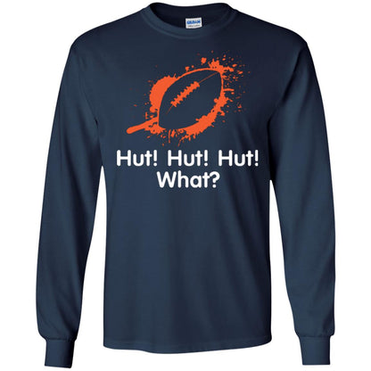 Football Crusher T-shirt Hut Hut Hut What Navy