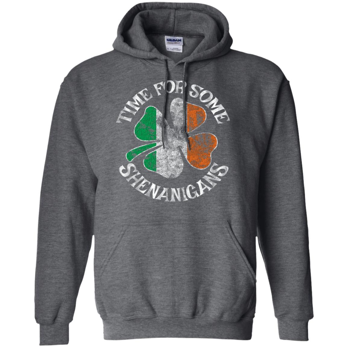Time For Some Shenanigans St. Patrick_s Day T-shirt Dark Heather