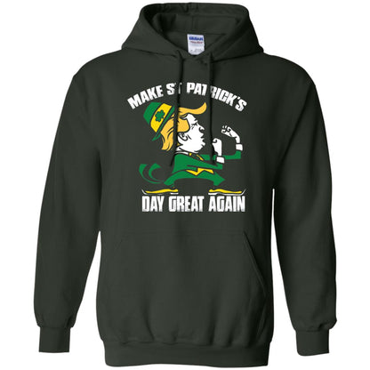 Trump Make St Patricks Day Great Again Funny Trump T-shirt Forest Green