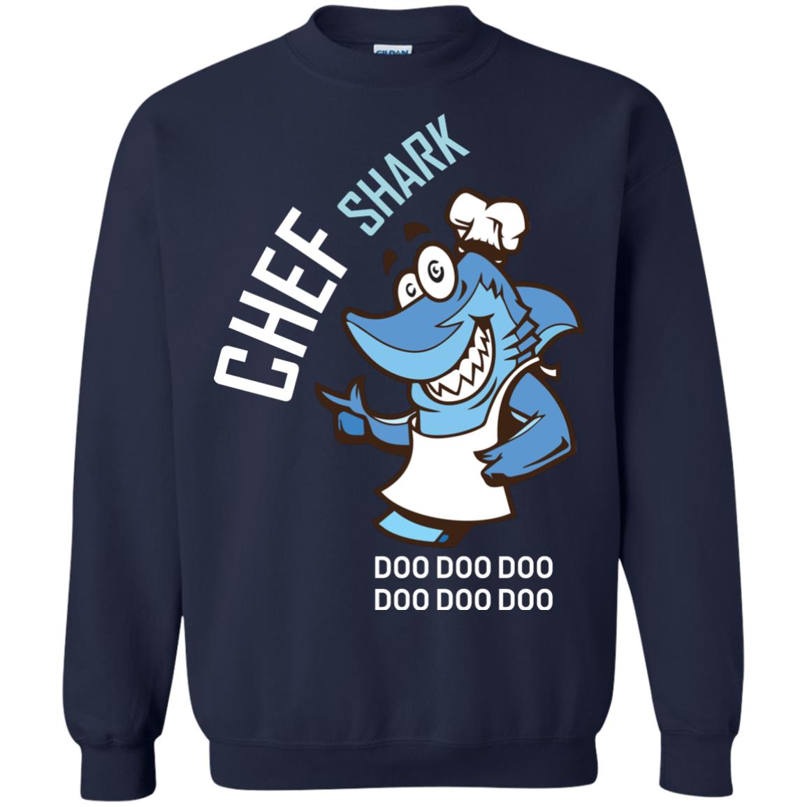 Chef Shark Doo Doo Doo Shirt For Cooker Navy