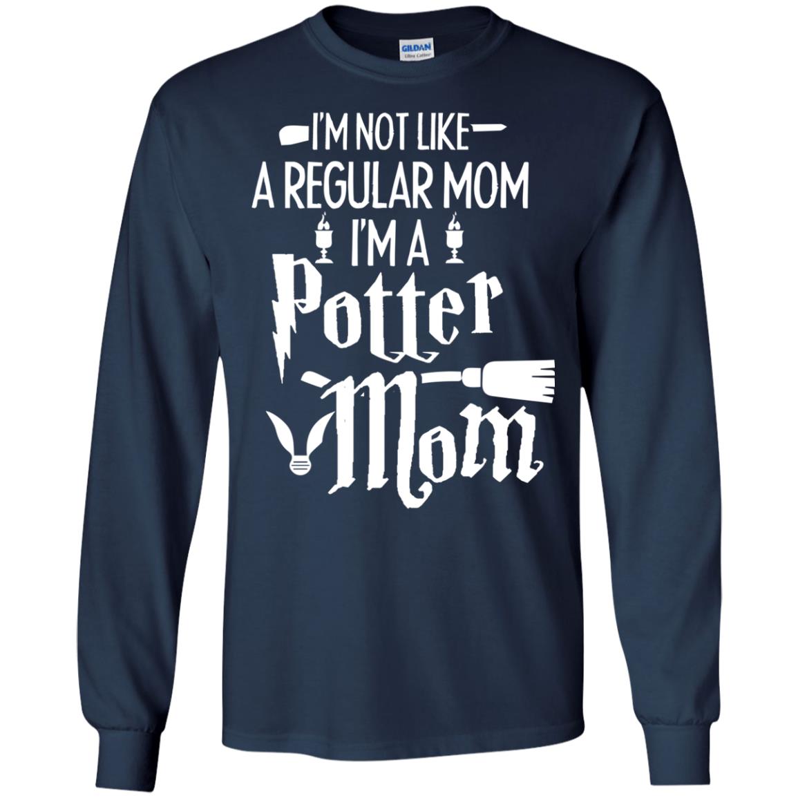 I'm Not Like A Regular Mom, I'm A Potter Mom Harry Potter Fan Shirt Navy