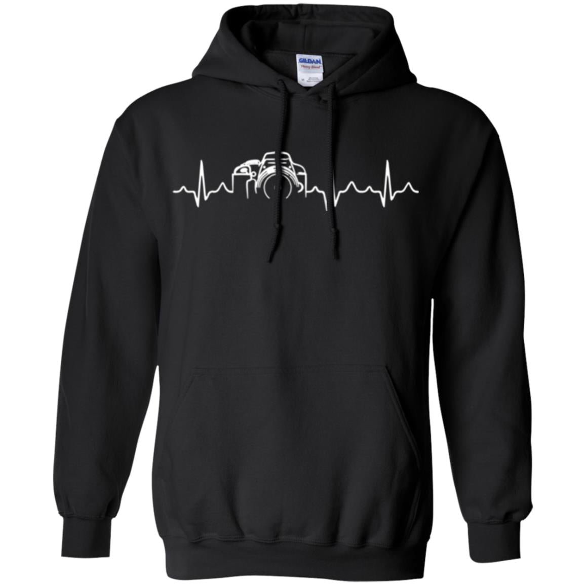 Photographer T Shirt Heartbeat Photography Black
