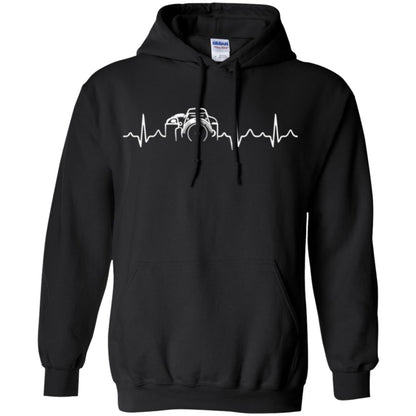 Photographer T Shirt Heartbeat Photography Black