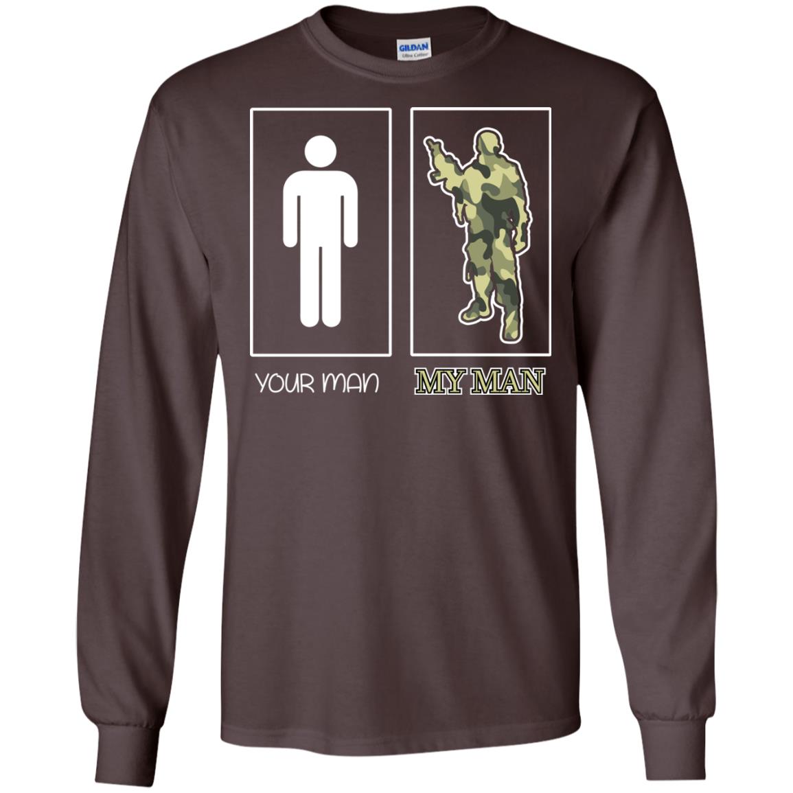 Your Man My Man Military Shirt Dark Chocolate