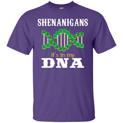 Shenanigans Its In My Dna Irish Irelands Irishman Shirt Purple