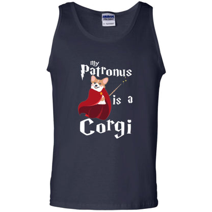 Dog Lover T-shirt My Patronus Is A Corgi T-shirt Navy