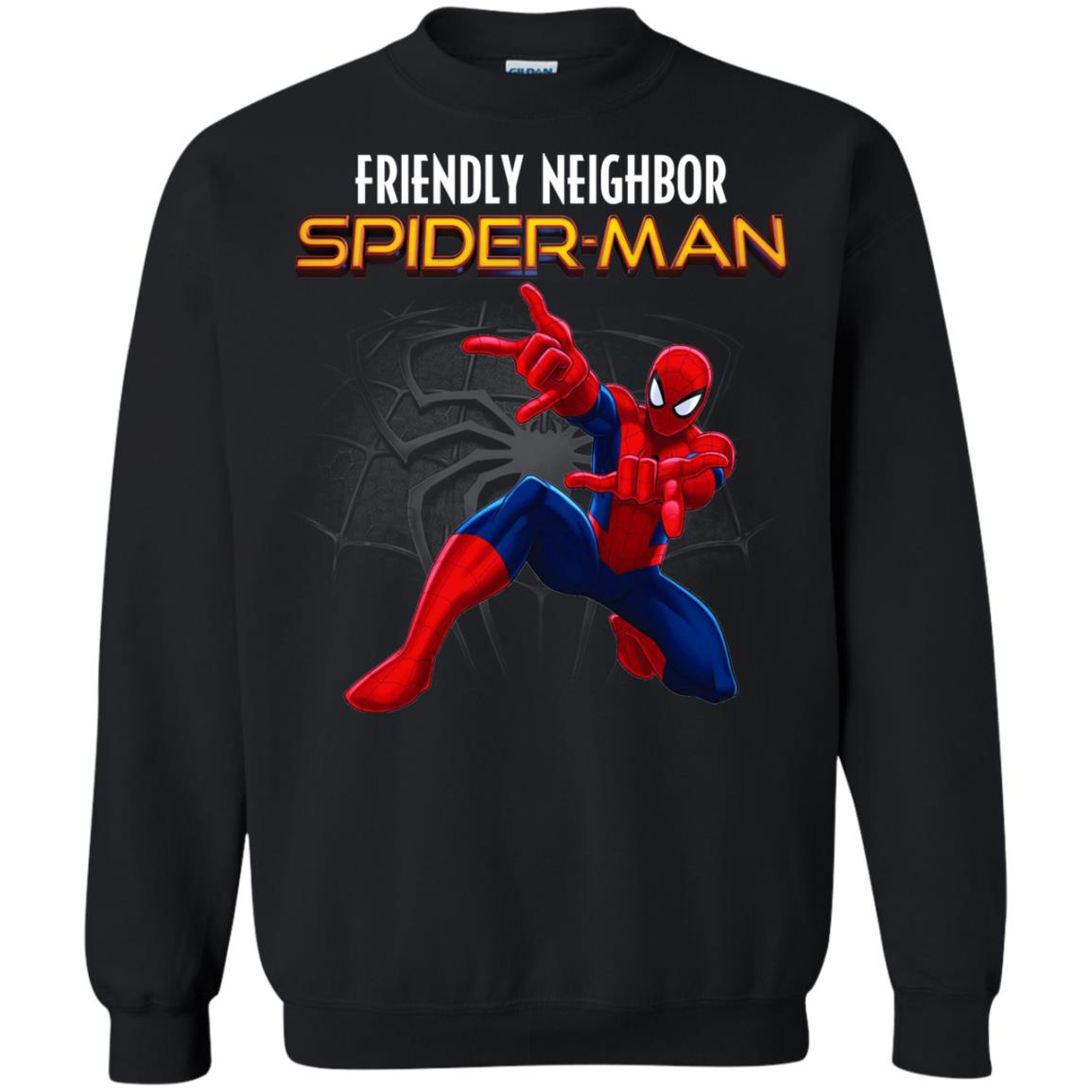 Friendly Neighbor Spider Man Movie Fan T-shirt Black