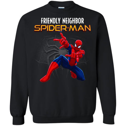 Friendly Neighbor Spider Man Movie Fan T-shirt Black
