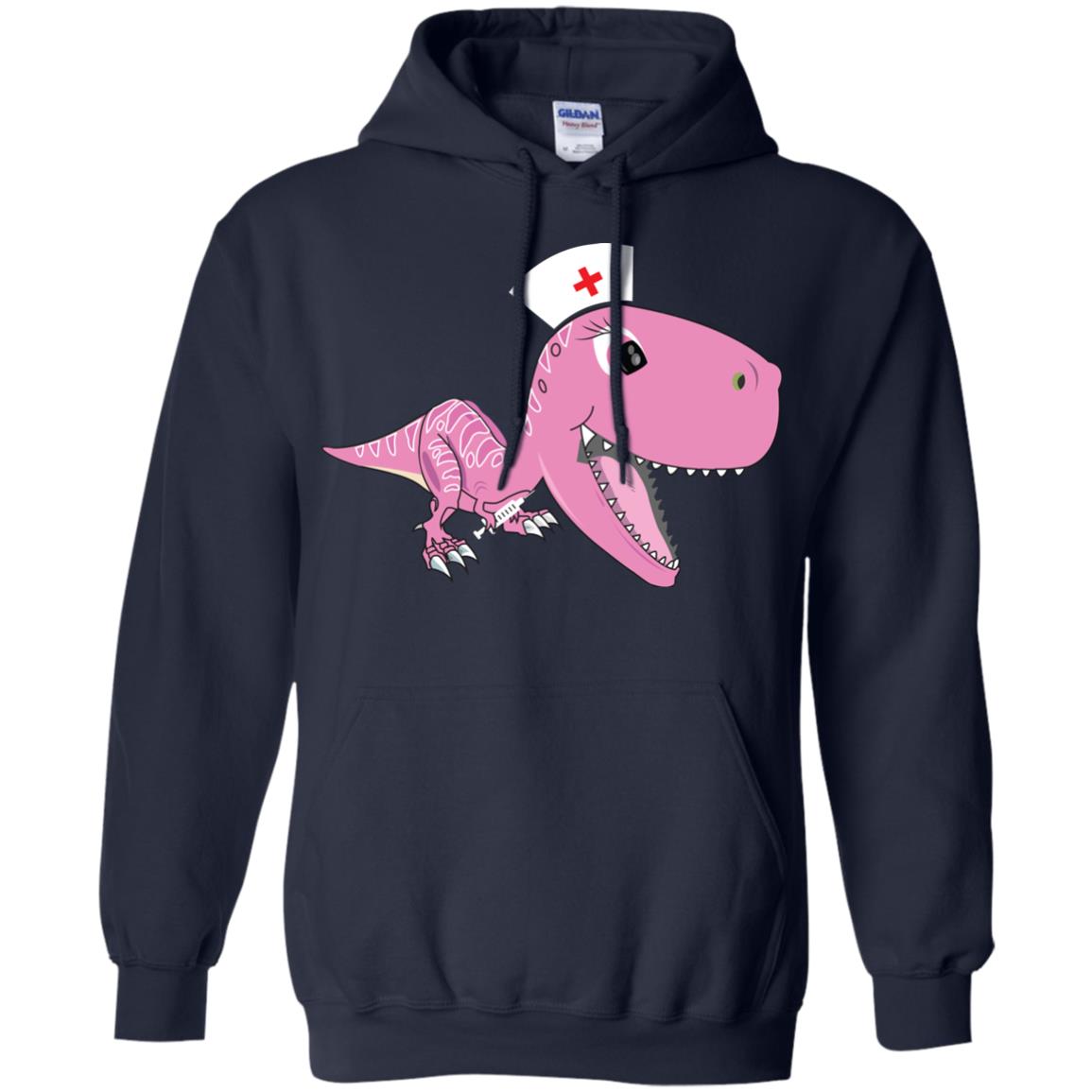 Dinosau-nurse Dinosaurus Nursing Shirt Navy