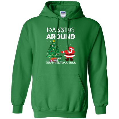 Christmas T-Shirt Dabbing Around The Christmas Tree Irish Green