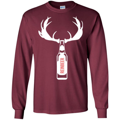 Christmas T-shirt Funny Christmas Reinbeer Maroon