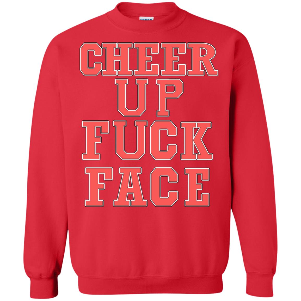 Cheer Up Face Shirt Red