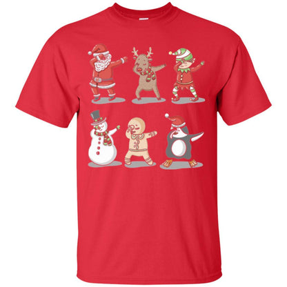 Christmas T-shirt Dabbing Santa Ugly Sweater Red