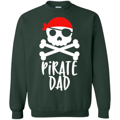 Daddy T-shirt Pirate Dad T-shirt Forest Green