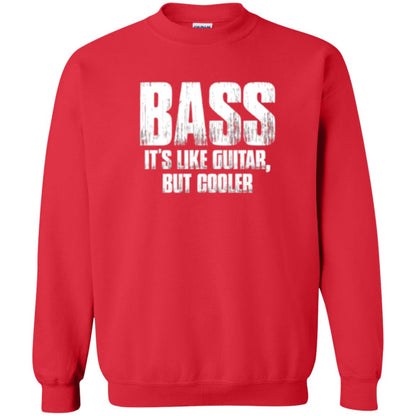 Funny Music T-shirt Bass It_s Like Guitar But Cooler Red