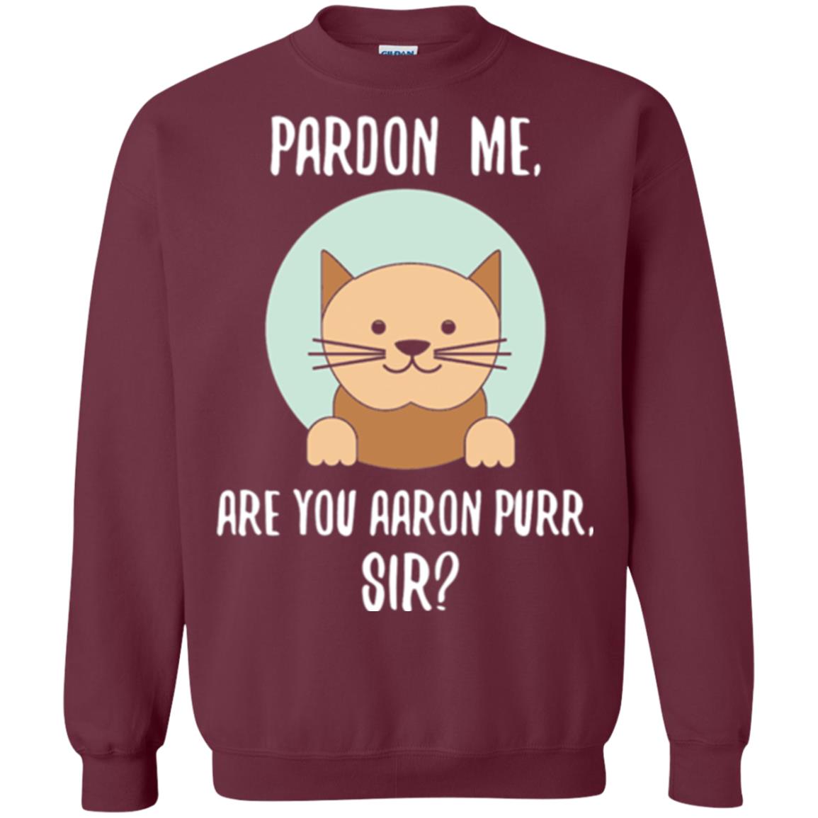 The Hamilton Cat T-shirt Pardon Me Maroon