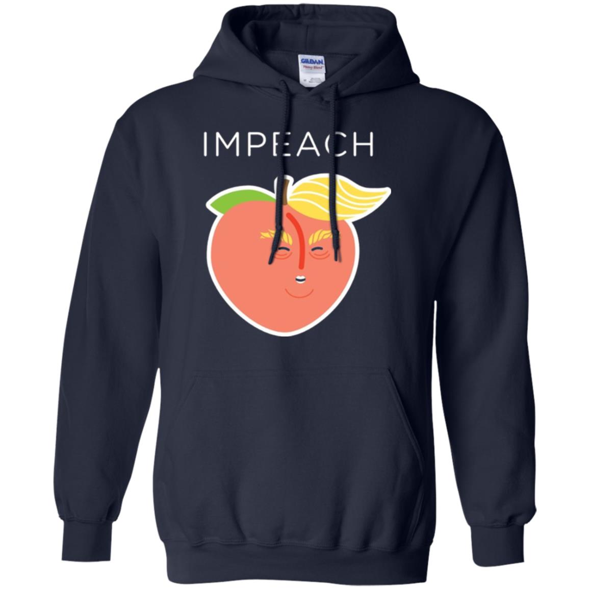 Anti Trump Peach Emoji T-shirt Impeach Donald Navy