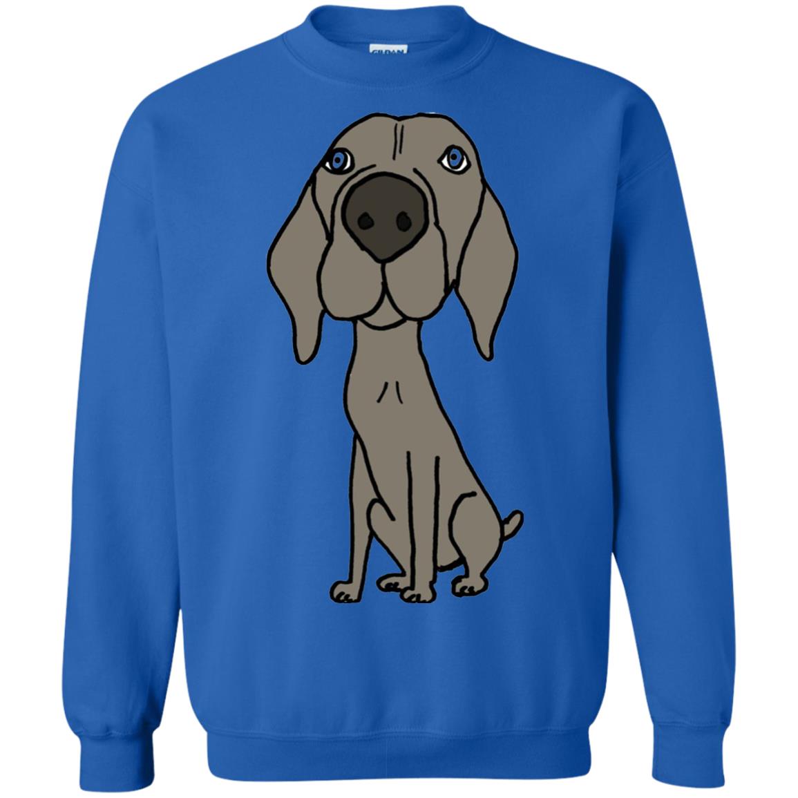 Smiletodaytees Funny Weimaraner Dog Cartoon T-shirt Royal