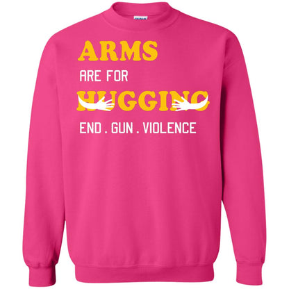 Arms Are For Hugging End Gun Violence Gun Control T-shirt Heliconia