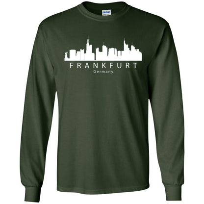 Frankfurt Germany Skyline T-shirt Forest Green