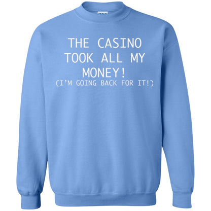 Gambler T-shirt The Casino Took All My Money Carolina Blue