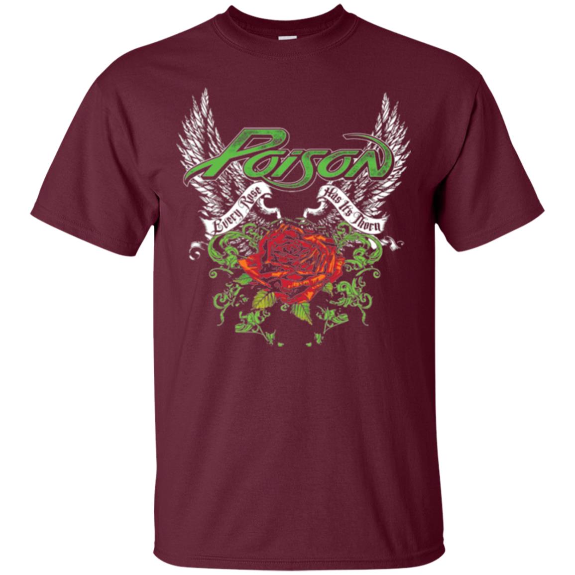 Poison Thorns Wings T-shirt Maroon