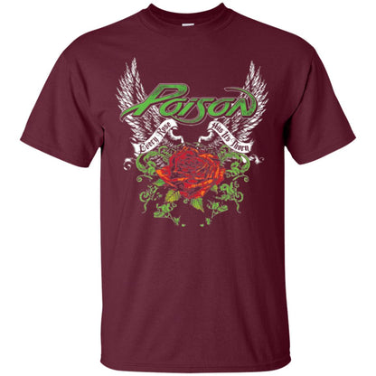 Poison Thorns Wings T-shirt Maroon